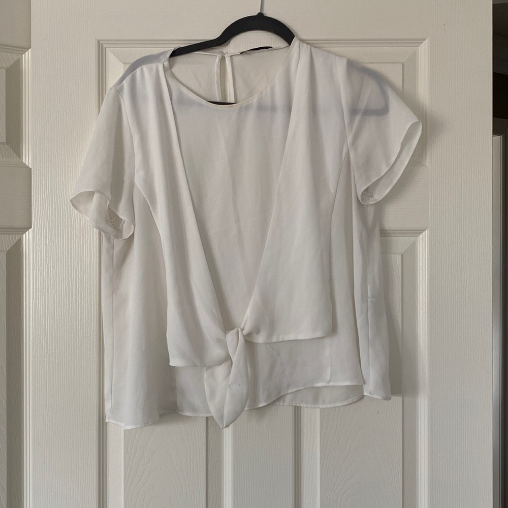 White chiffon blouse